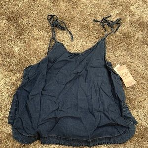 Chelsea and Violet denim tie shirt